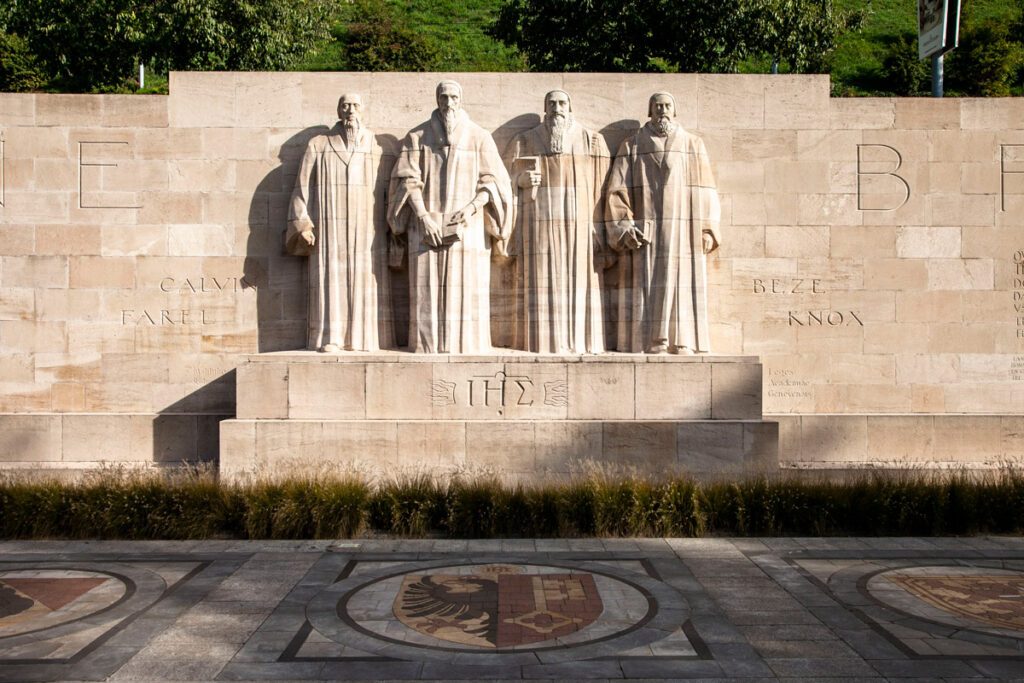 Muro dei Riformatori di Ginevra - Statue di Farel, Calvino, di Beza e Knox