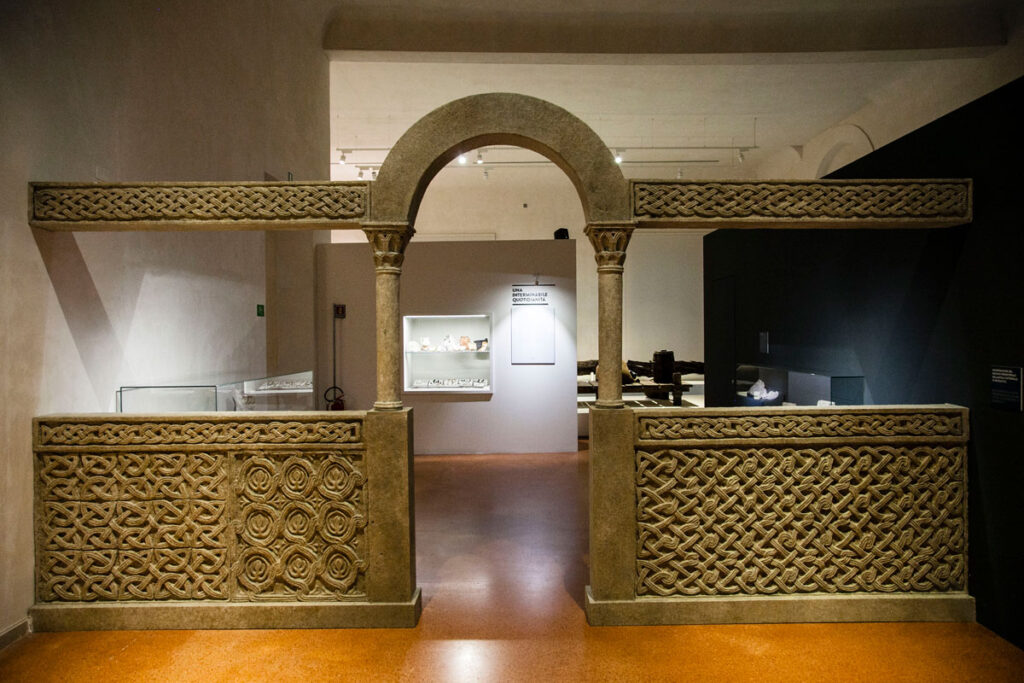 Resti archeologici nel museo Delta Antico di Comacchio