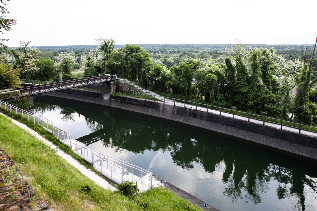 Canale Villoresi visto dal belvedere di Tornavento