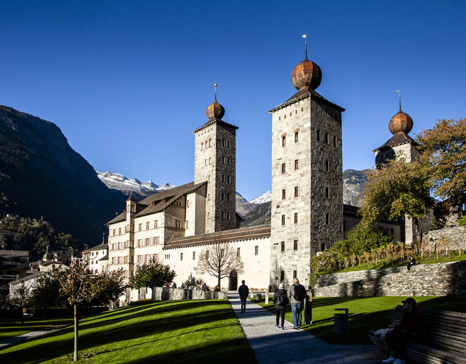 Tre torri del castello Stockalper