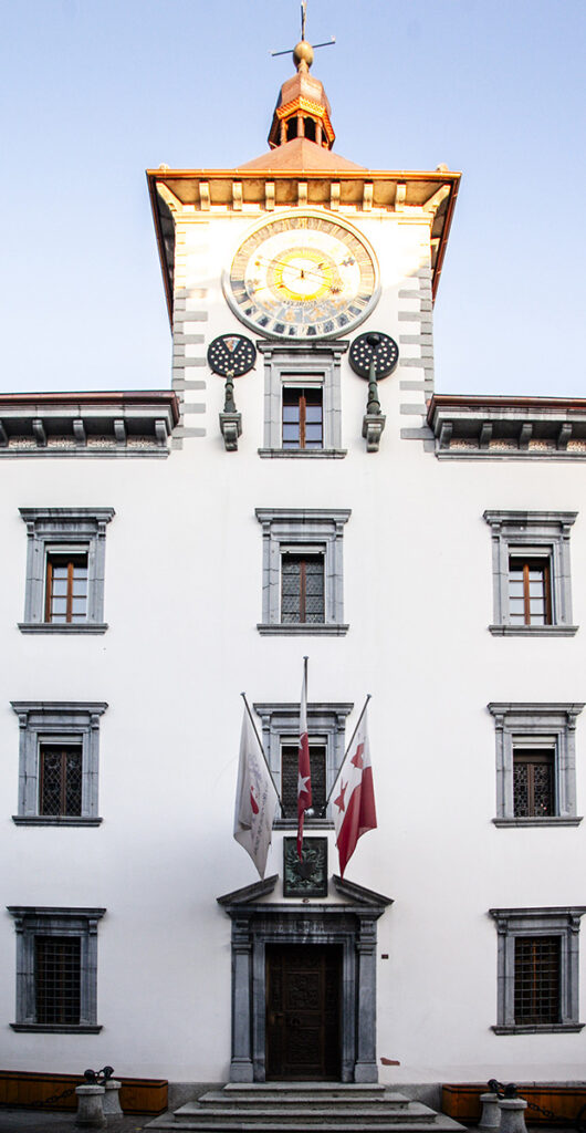 Facciata del municipio di Sion