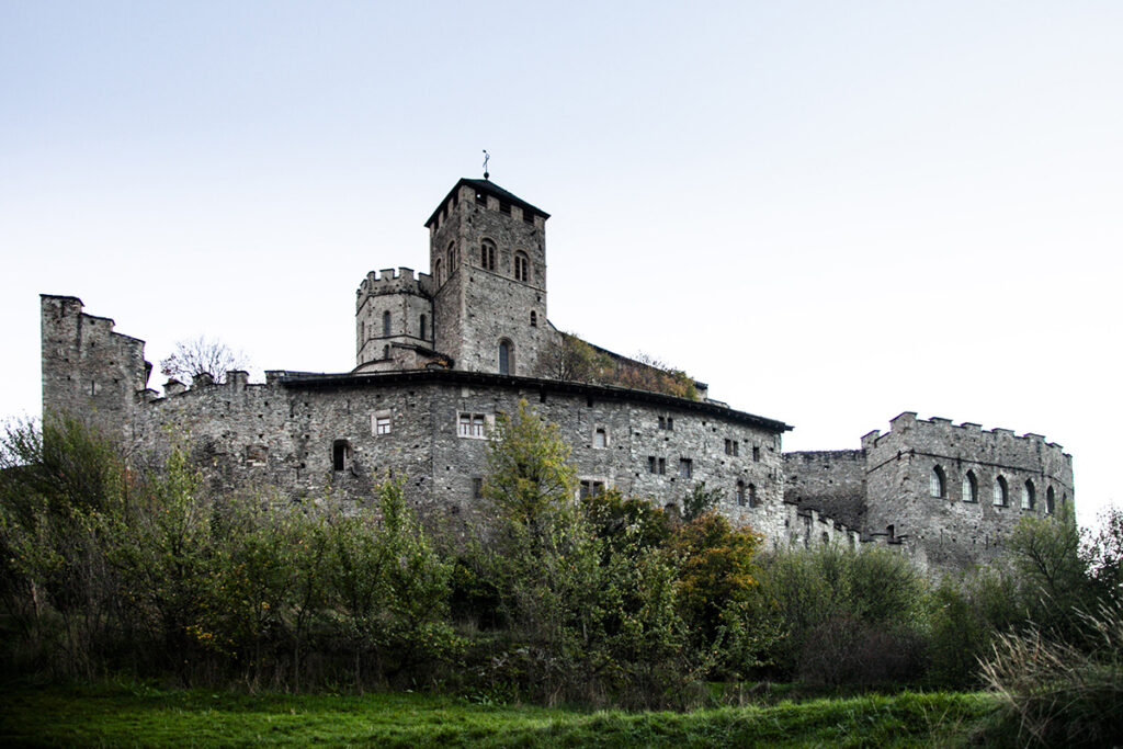 Profilo del castello Valére